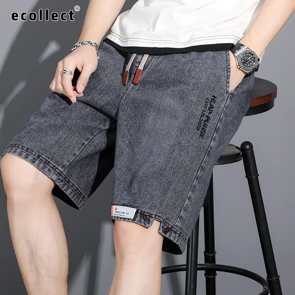 Quần Short Nam Denim ECOLLECT cạp chun cao cấp_thumbnail_1