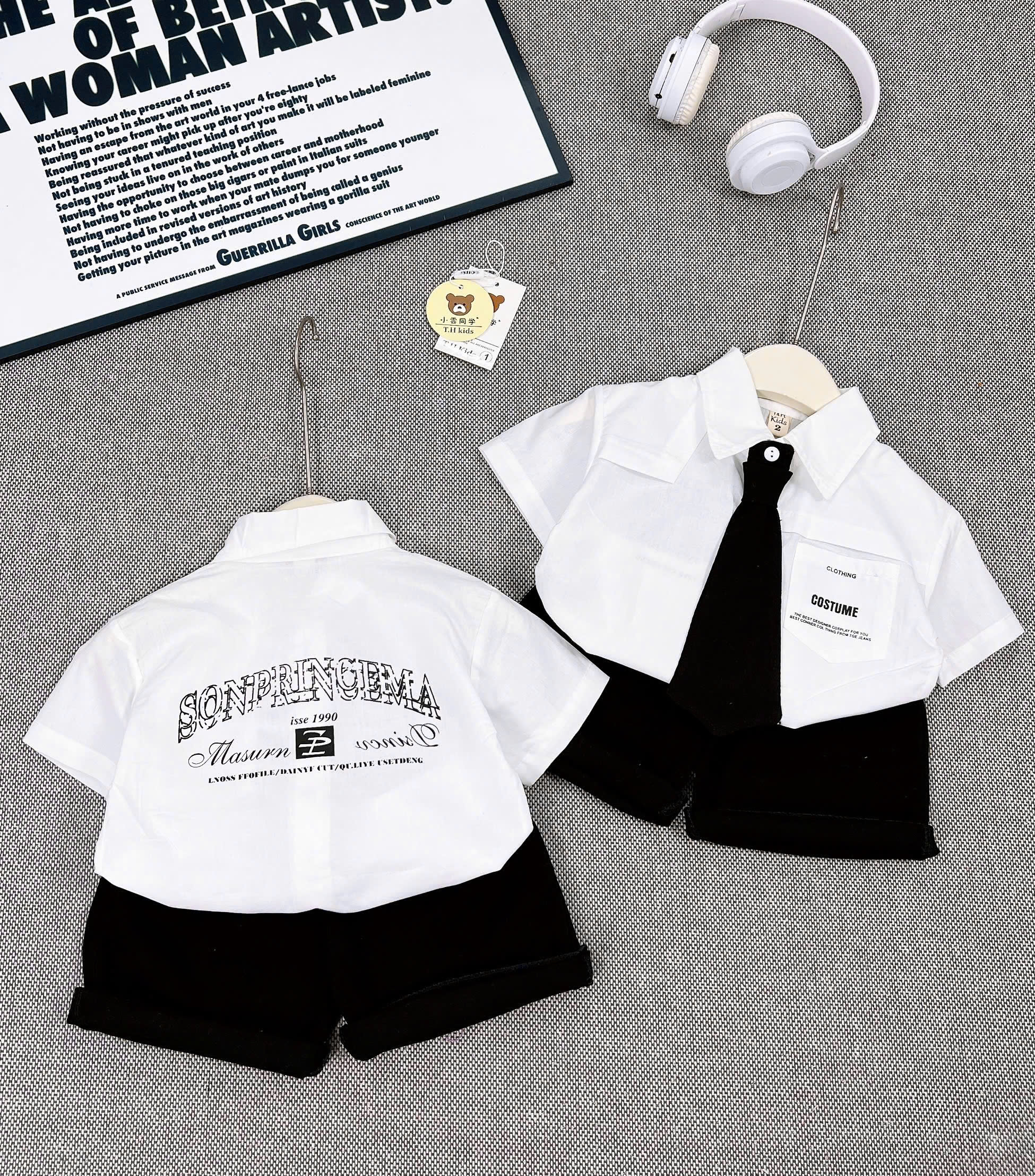 M60 BỘ SƠ MI TRẮNG COSTUME KÈM CÀ VẠT- A108.279