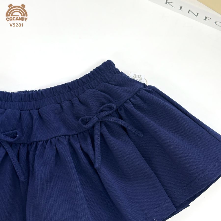 Chân váy XANH THAN xếp ly phối nơ_thumbnail_3