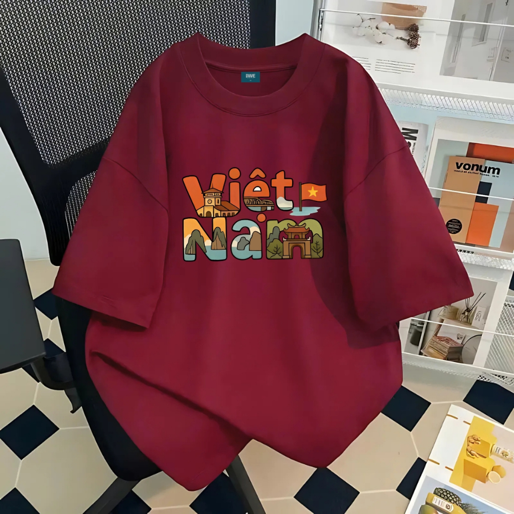 Áo phông Việt Nam dáng oversize rộng chất cotton 250 gsm local brand We Tee - WU1101_thumbnail_2