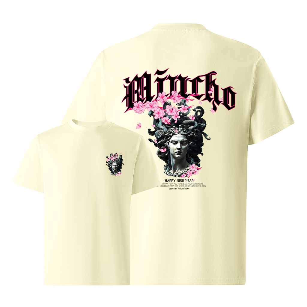 Áo phông tết form rộng cổ tròn vải cotton 4c co giãn thoáng mát 1824 Miucho Iconic in graphic_thumbnail_10