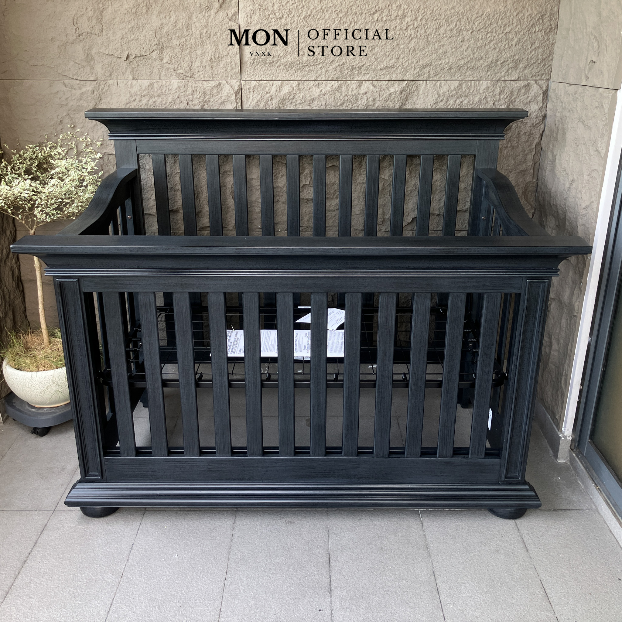 CŨI GỖ OXFORD HARLOW 4 IN 1 CONVERTIBLE CRIB NAVY MIDNIGHT SLATE_thumbnail_6