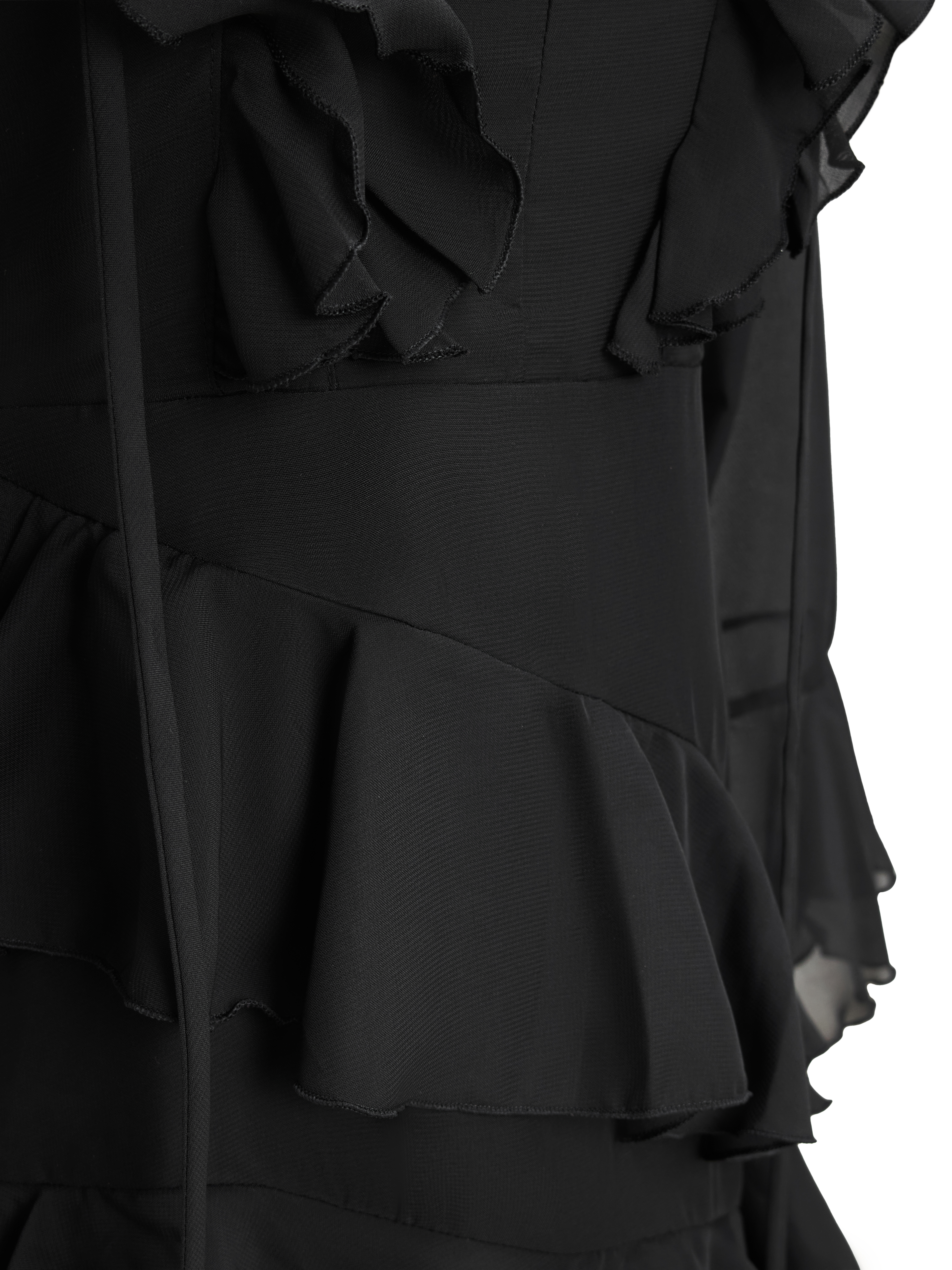 Đầm voan kiểu bèo nhún bigize DA150 dành cho nàng béo mập từ 55-95kg_thumbnail_4