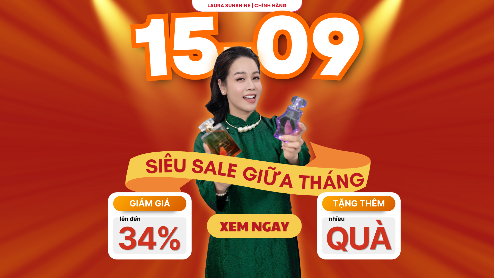 SIÊU SALE GIỮA THÁNG 15.9 – ƯU ĐÃI NGẬP TRÀN GIẢM TỚI 34%