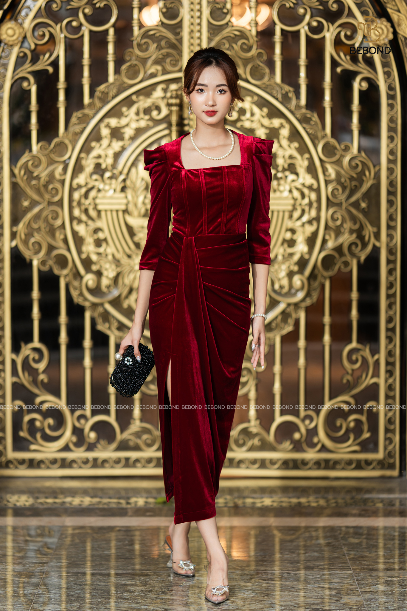 ĐẦM NHUNG XẺ ĐÙI DÀI TAY- EMILY DRESS_thumbnail_7