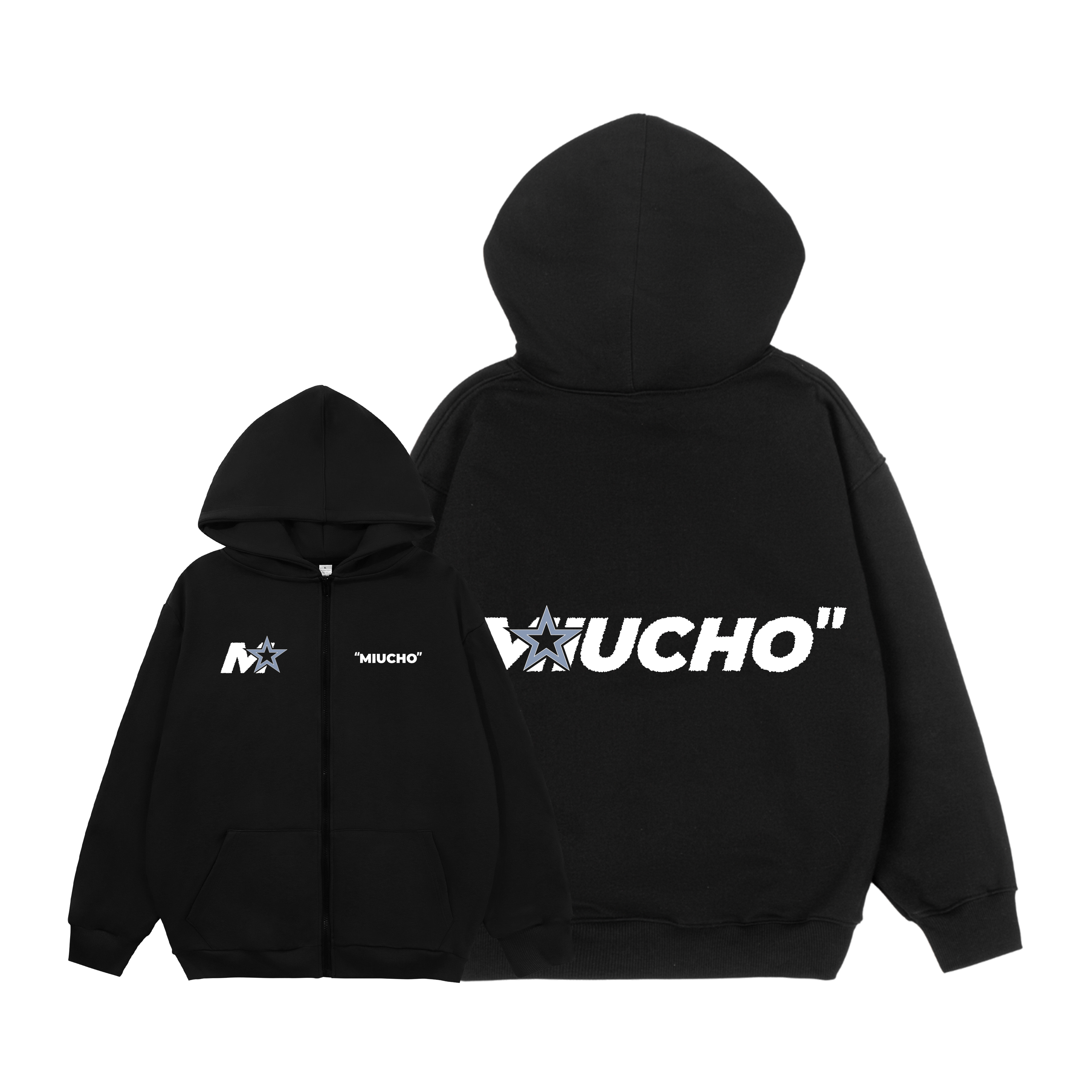 Áo hoodie zip local brand HZD1588 Miucho vải nỉ chân cua dày dặn mủ rộng in typography_thumbnail_7