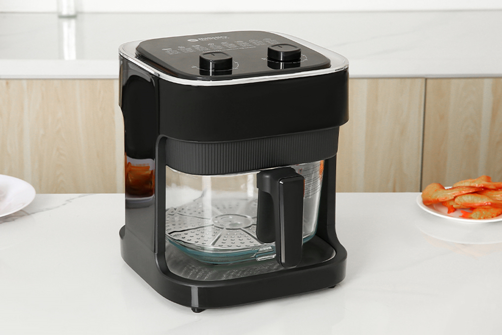 Nồi chiên không dầu lòng thuỷ tinh Mishio MK373 không lo bong tróc chống dính_thumbnail_17