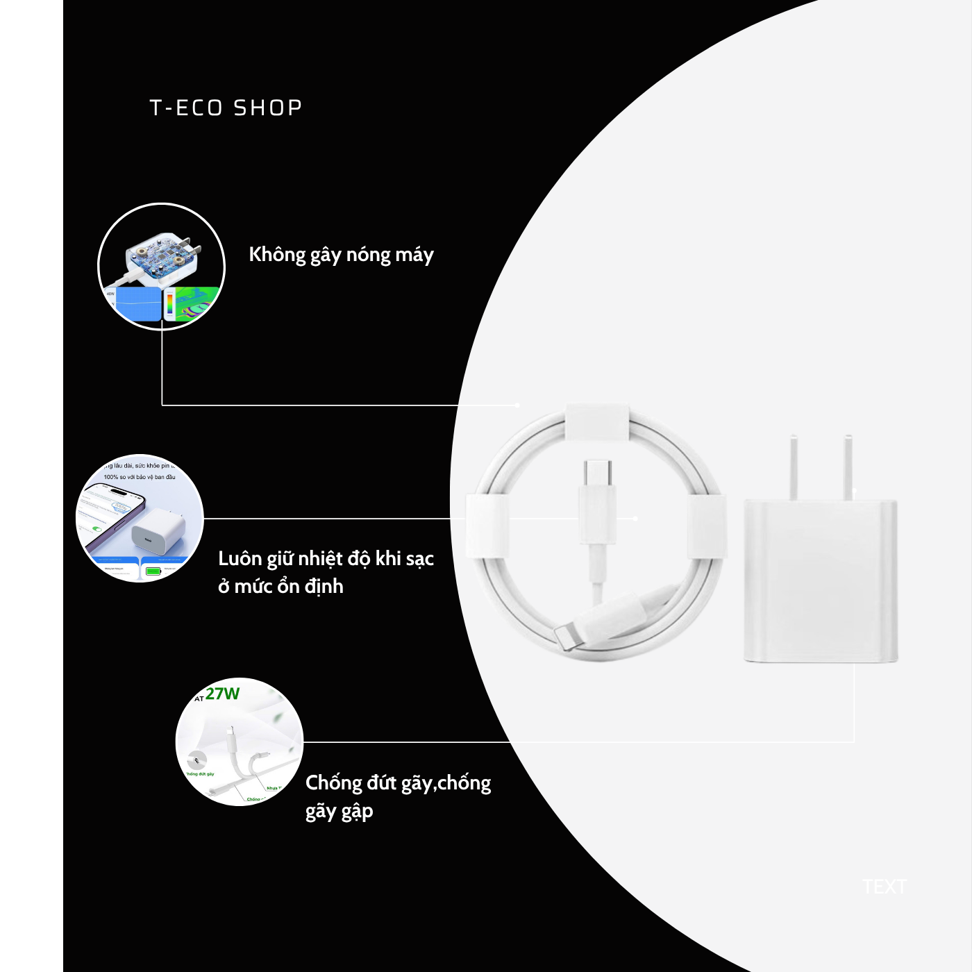 T-ECO SHOP | Bộ Sạc Nhanh 30W – Sạc 60% Pin Trong 30 Phút, Củ + Cáp_thumbnail_3