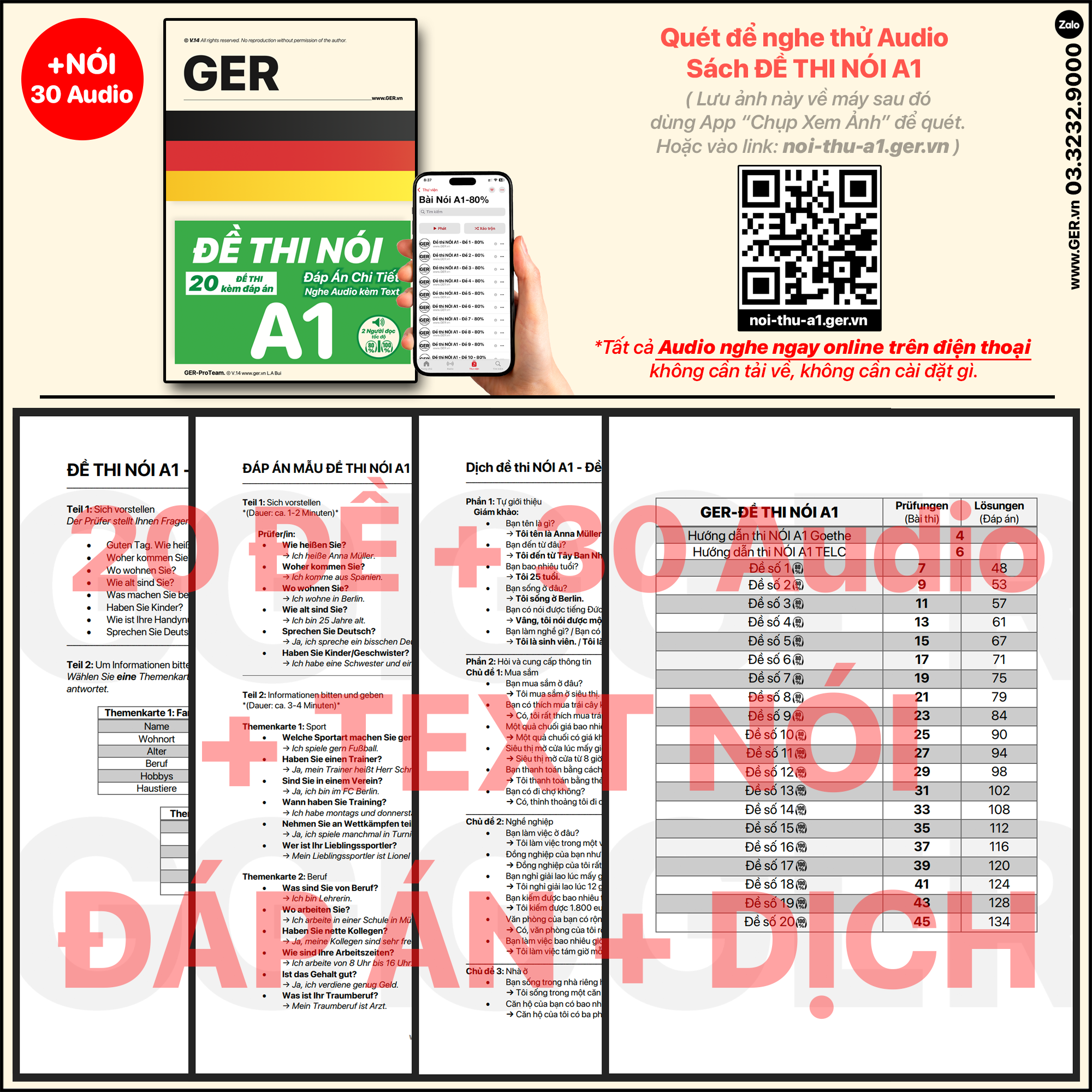 Đề Thi Nói Tiếng Đức A1