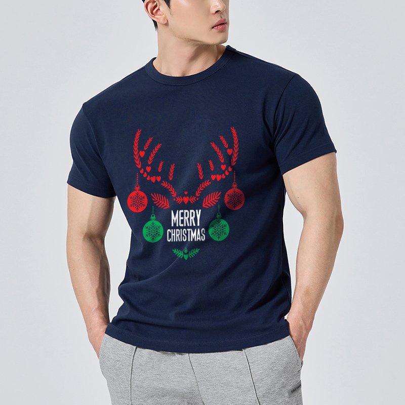 Áo phông nam giáng sinh noel form rộng cổ tròn vải cotton thoáng mát 1795 Miucho Iconic in artwork_thumbnail_10