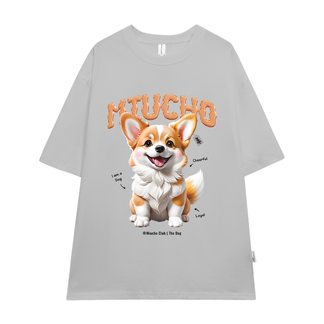 Áo thun form rộng 12 con giáp tuổi Tuất ATD1237 Miucho tay ngắn cổ tròn in mix_thumbnail_20