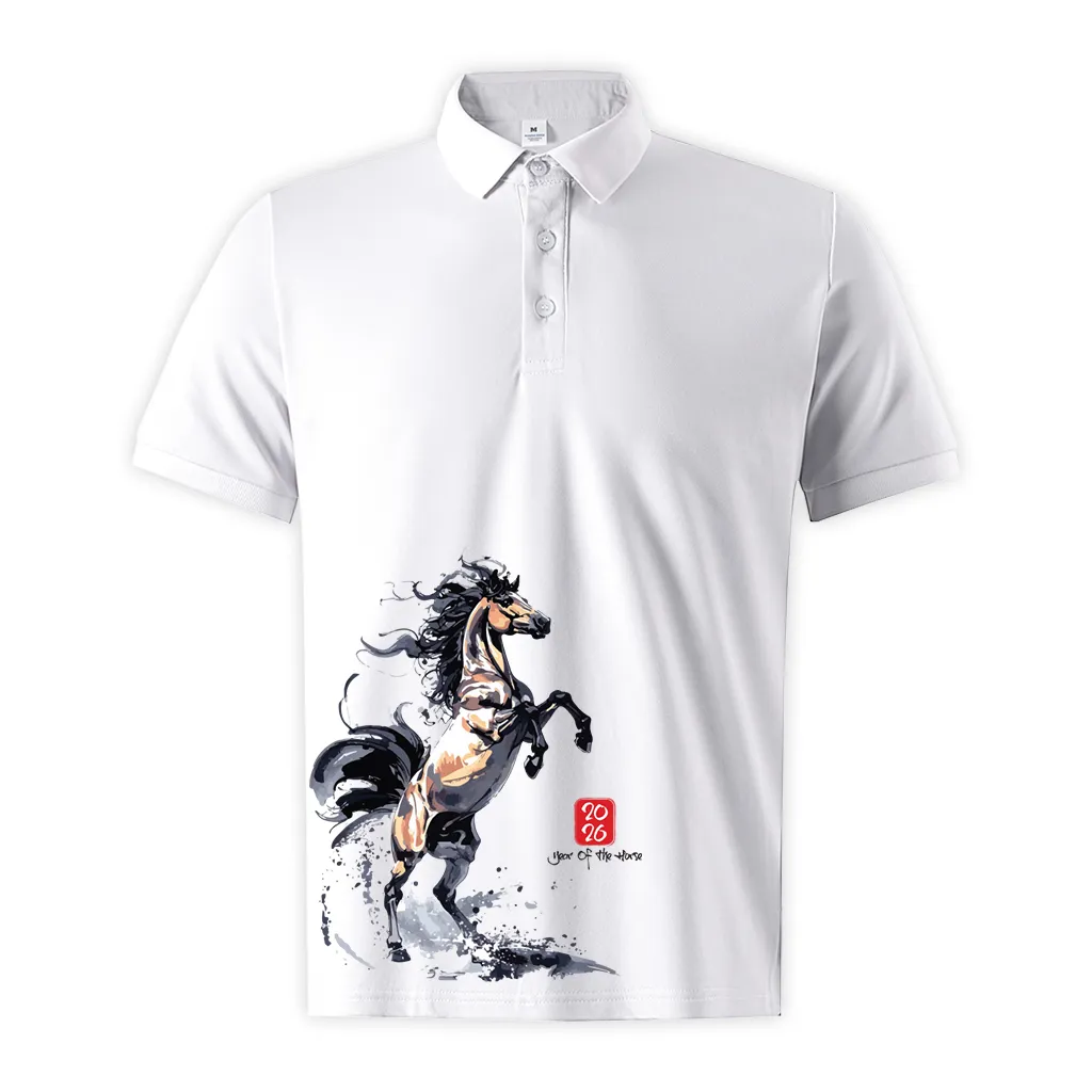 Áo polo Tết Bính Ngọ nam form vừa Miucho Iconic vải poly cá sấu thoáng mát cổ trụ 2997_thumbnail_0