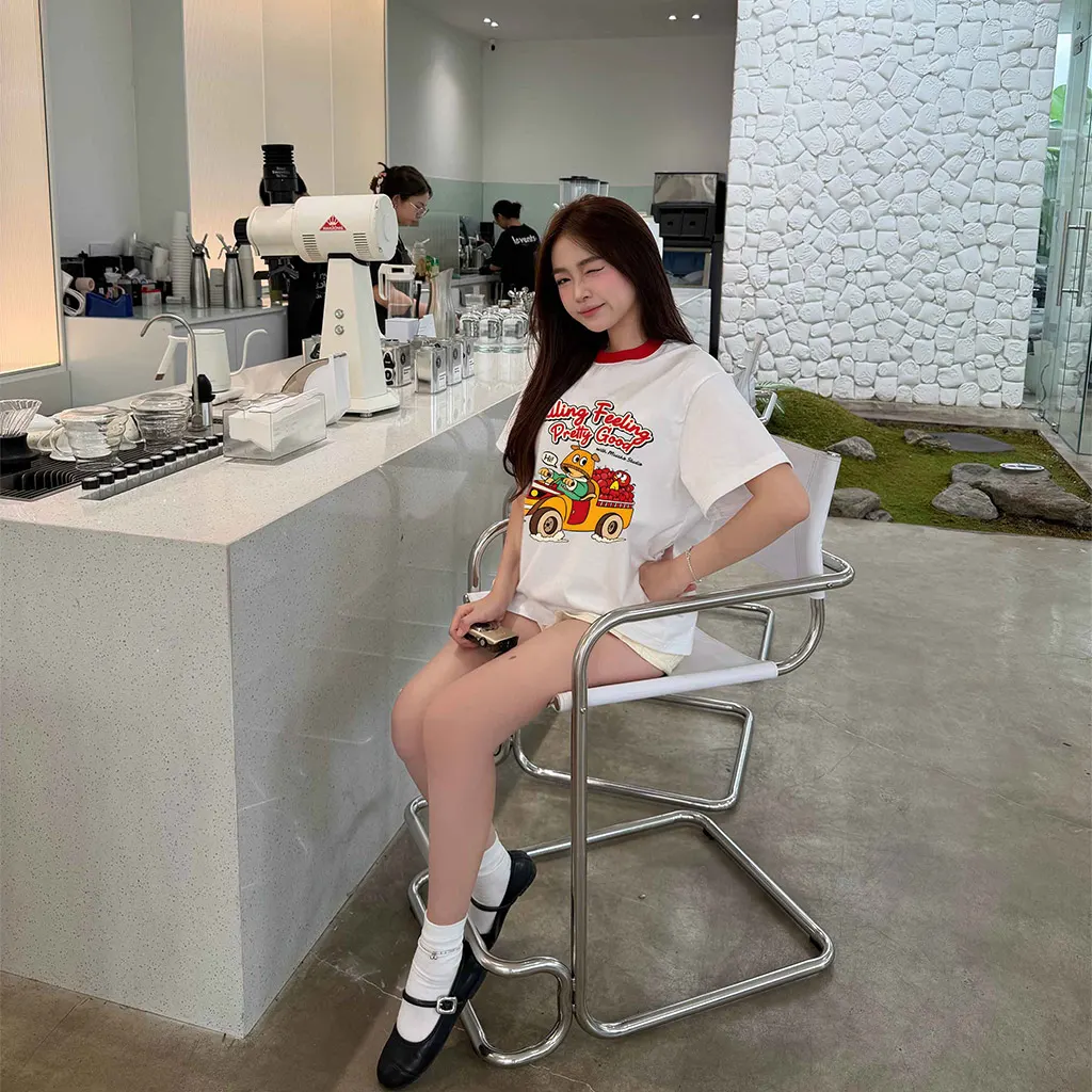 Áo thun boxy nam nữ phối cổ đỏ Miucho 3154_thumbnail_3