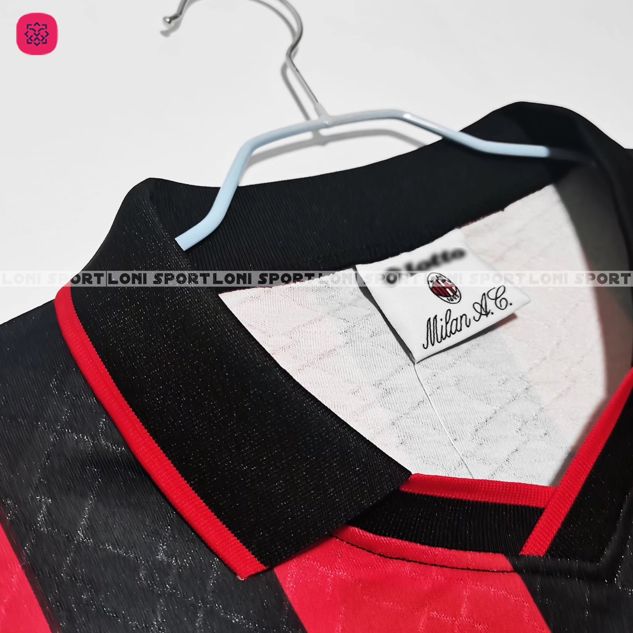 Áo retro Ac Milan sân nhà đỏ/đen 96/97_thumbnail_6