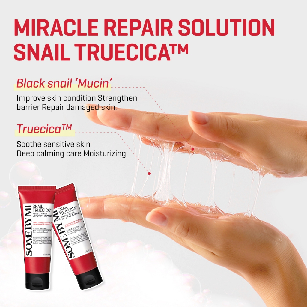 Some By Mi SNAIL TRUECICA Miracle LOW pH GEL CLEANSER 100ml_thumbnail_5
