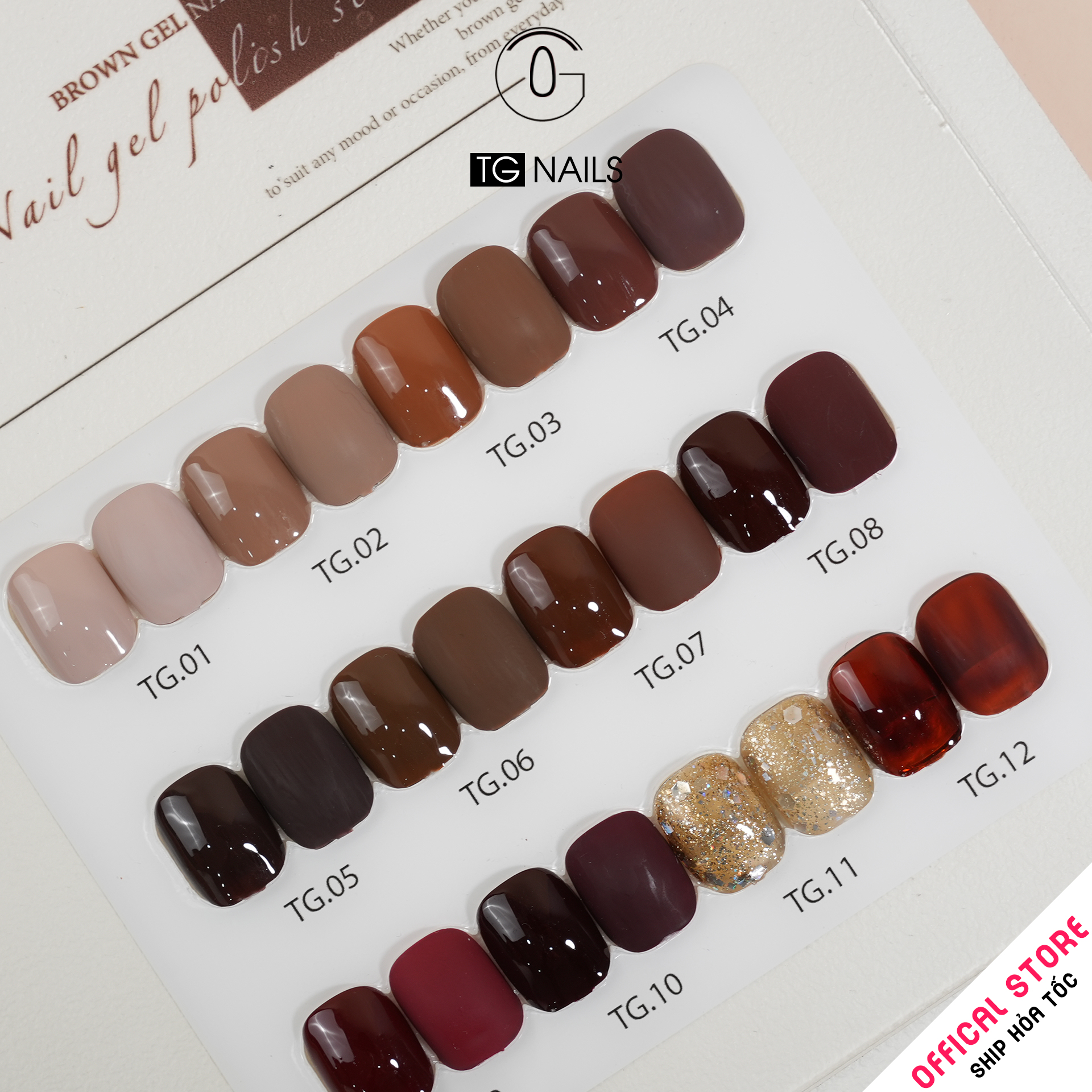 Sơn móng gel TG. Dung tích: 15ml/ lọ. Nhãn hàng TG nail._thumbnail_5