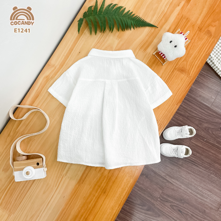 Áo cộc sơ mi TRẮNG túi ốp cách điệu_thumbnail_4