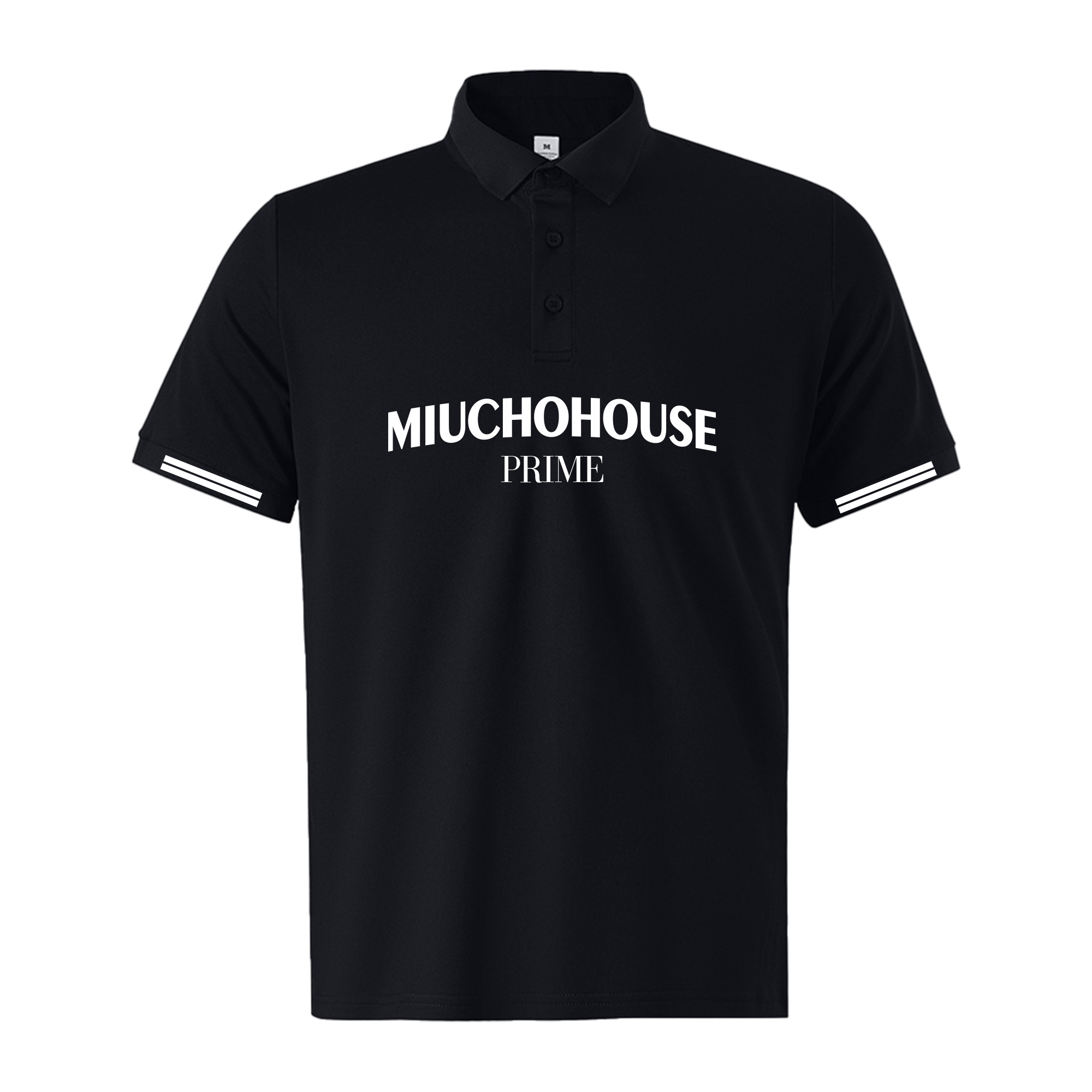 Áo polo nam form vừa 2238 Miucho Iconic vải cá sấu polyester co giãn thoáng mát in typography_thumbnail_8