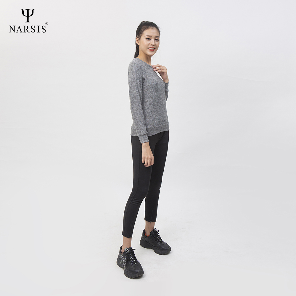 ÁO THU ĐÔNG NỮ L0073 NARSIS VẢI LEN COTTON ẤM ÁP, THOÁNG MÁT, GIỮ ẤM TỐT, MỀM MẠI_thumbnail_1