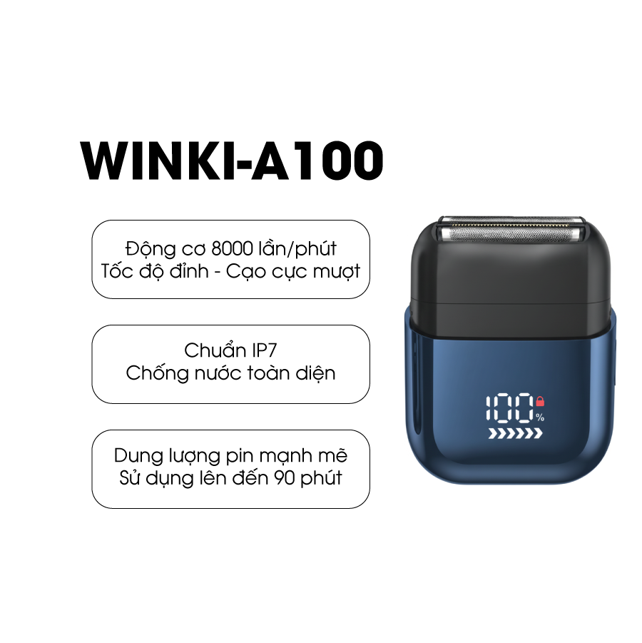 WKMCR-A100 - MÁY CẠO RÂU ĐA NĂNG CHO NAM GIỚI CAO CẤP A100
