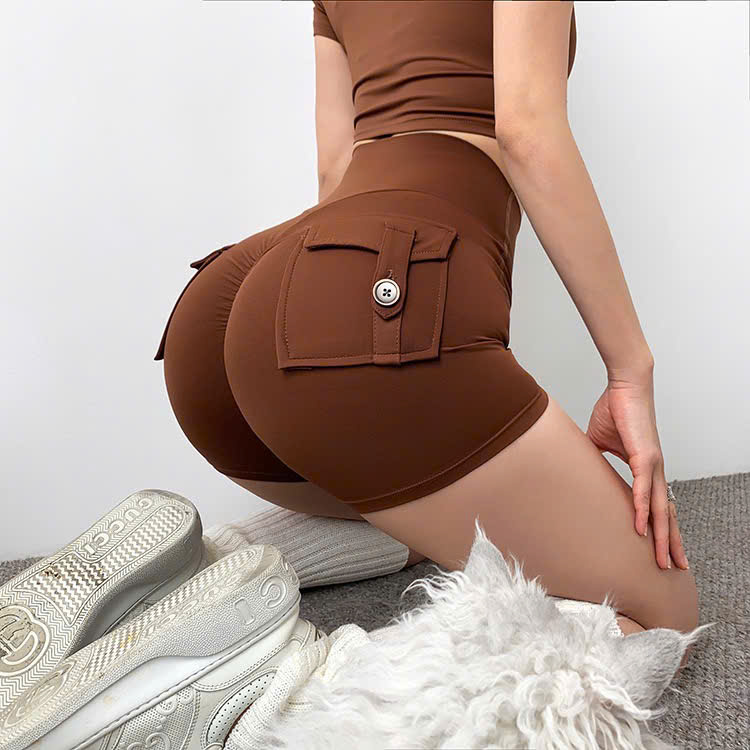Quần Đùi Thể Thao Lulu Túi Hộp, Dáng Ôm Body, Có Chun Mông Hack Dáng_thumbnail_5