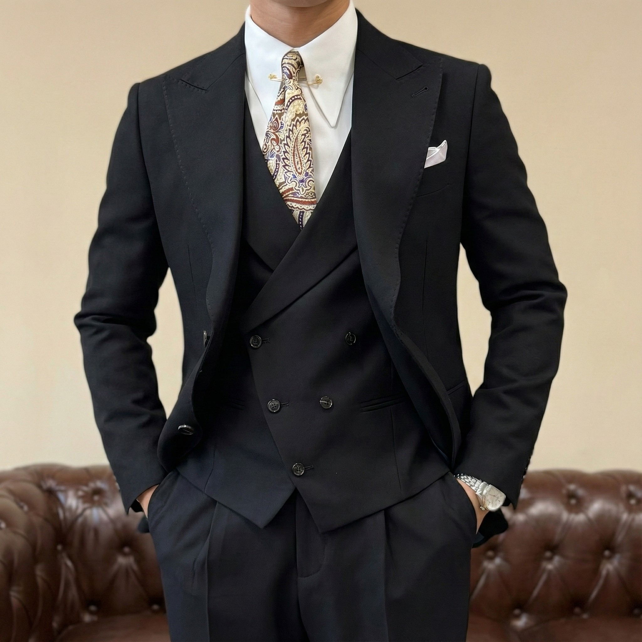 Blazer Milano Đen Thường_thumbnail_9