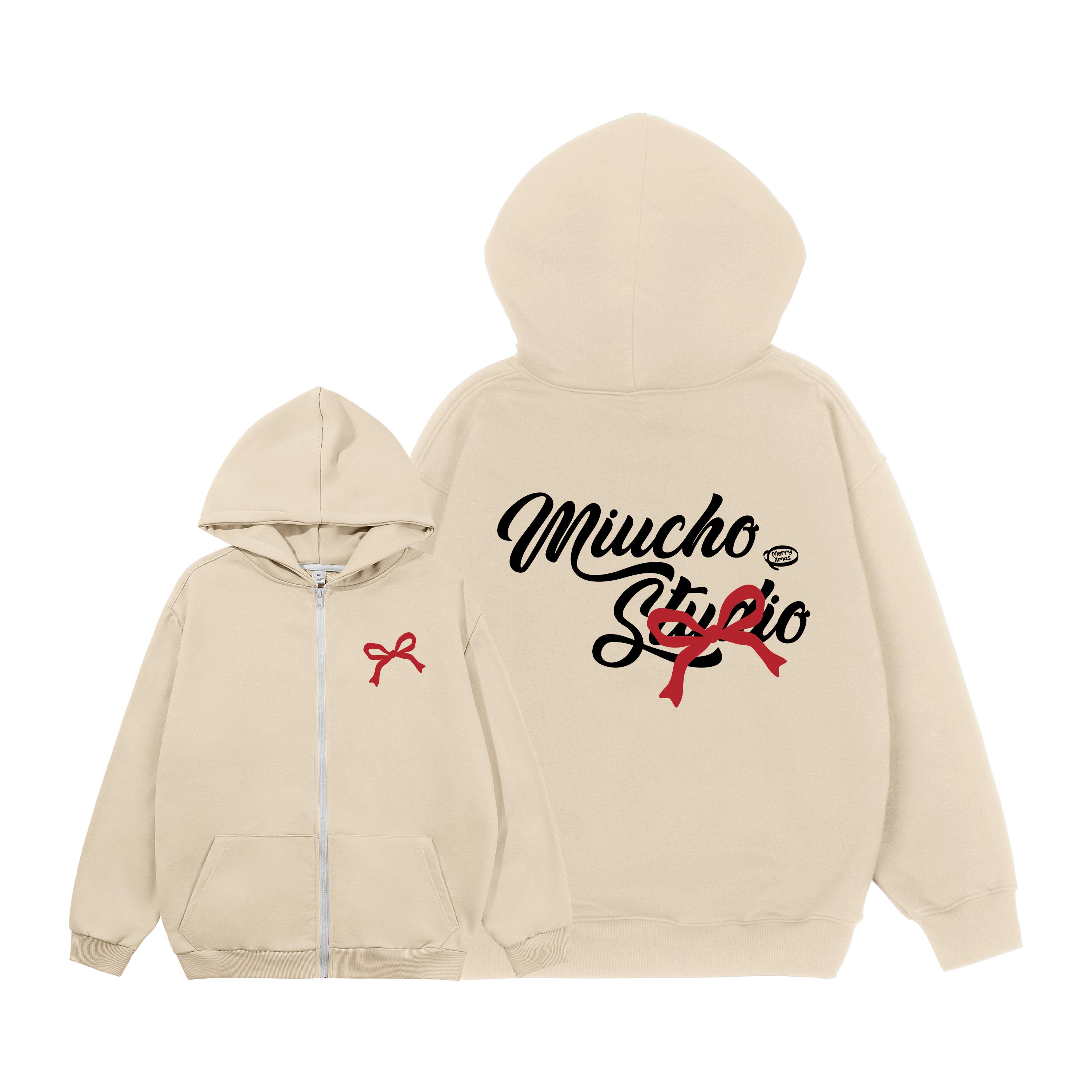 Áo hoodie zip giáng sinh noel nam nữ chất vải nỉ chân cua dày dặn HZD1722 Miucho in mix_thumbnail_0