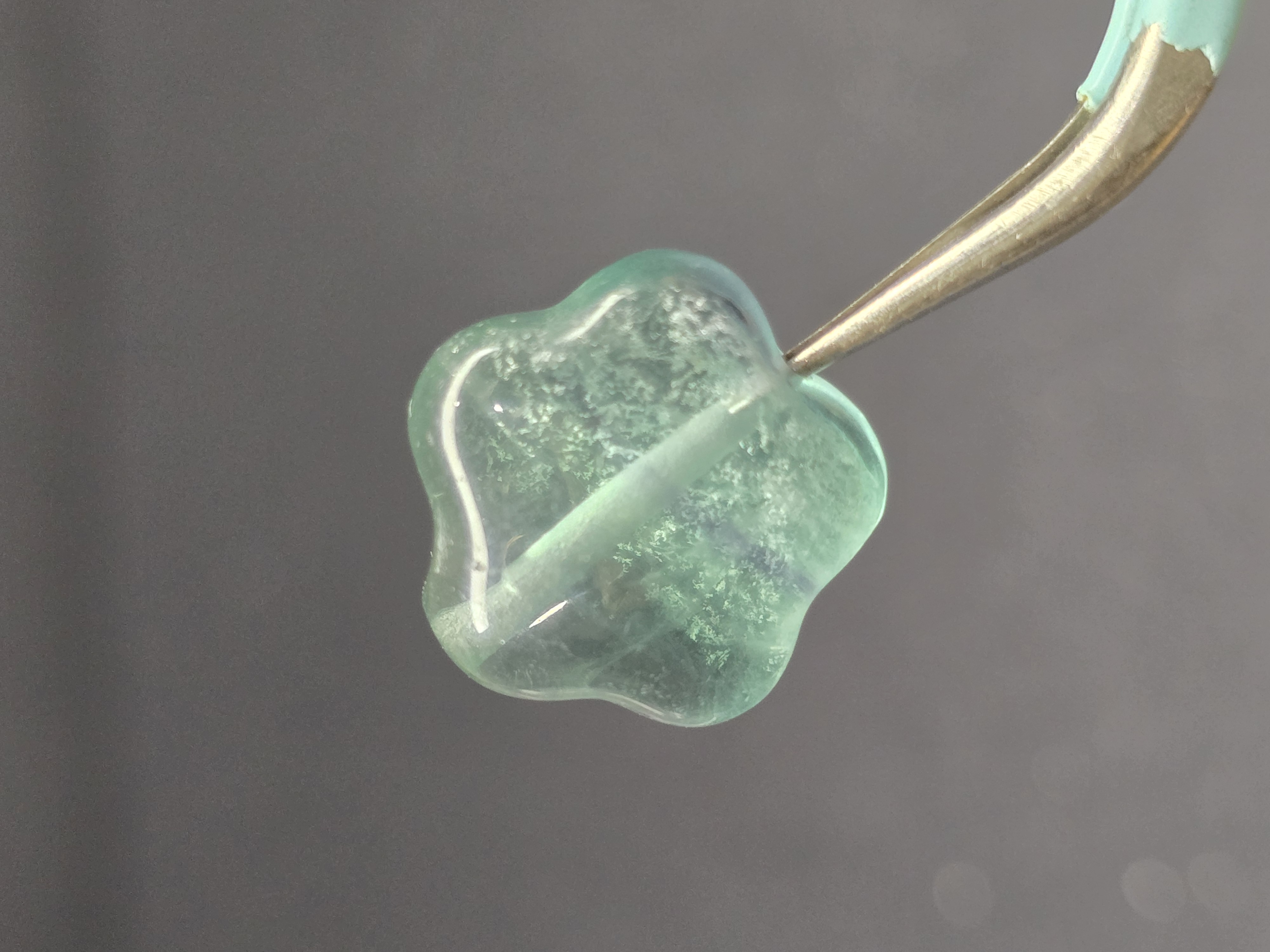 Charm Hạt Lẻ Đá Rainbow Fluorite (Đã Xỏ Lỗ - Bán Lẻ 1 Viên)_thumbnail_6