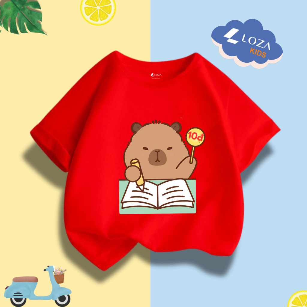 Áo thun bé trai in hình Capybara nhiều mẫu - Loza Kids CA006_thumbnail_3