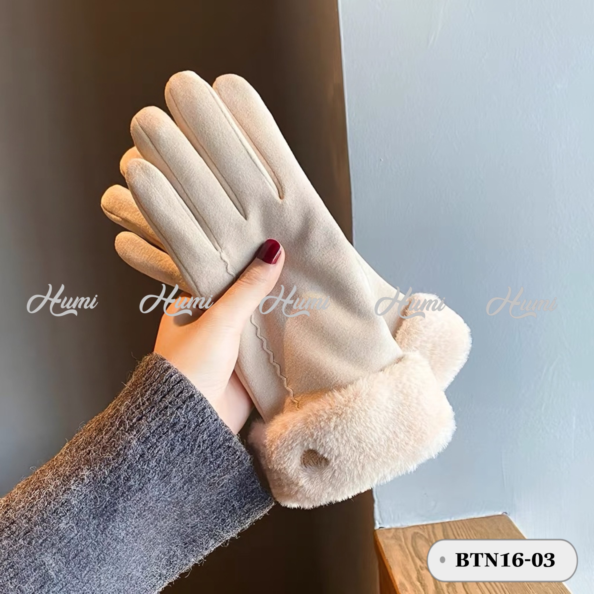 BAO TAY DẠ CHO NỮ (BTN16-03 Kem)