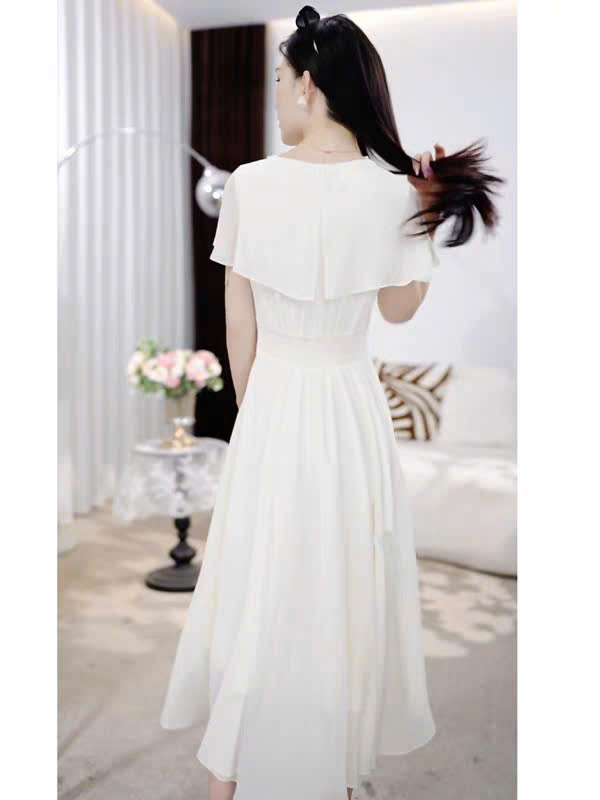 17326-Đầm voan xòe dự tiệc cổ choàng  cách điệu (voan, lót)_thumbnail_1