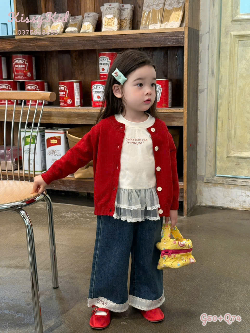 (G50) Áo thun mỏng liền voan màu trắng kem suyou_thumbnail_0