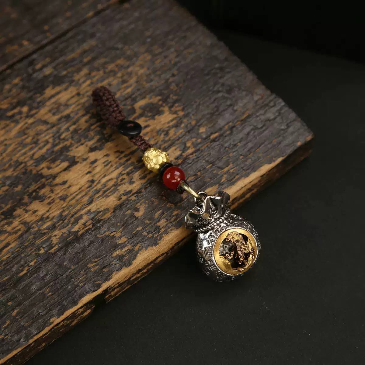 Móc khóa 12 Con Giáp - Túi Tiền Thần Tài Xoay_thumbnail_2