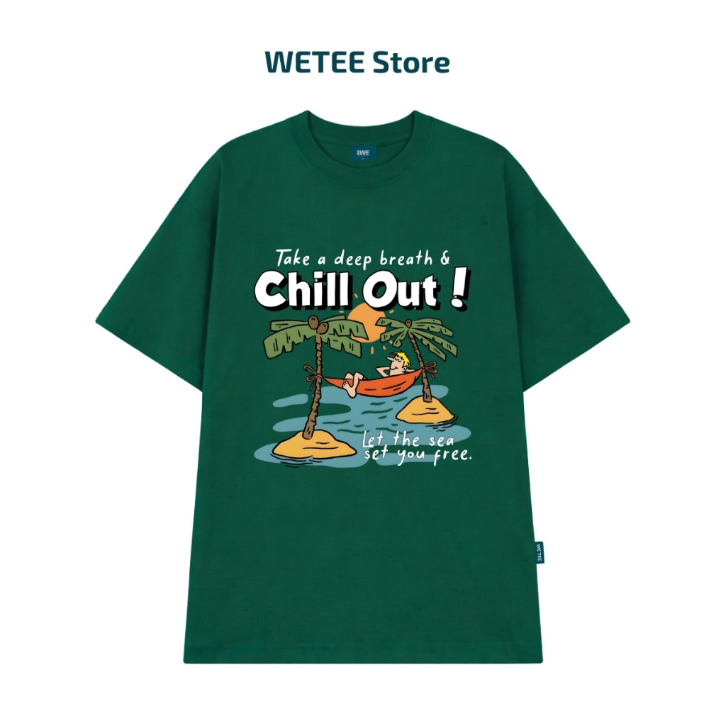 Áo thun unisex UX30 BST CÂY DỪA đi biển mùa hè dáng oversized Local brand WETEE - T050_thumbnail_22