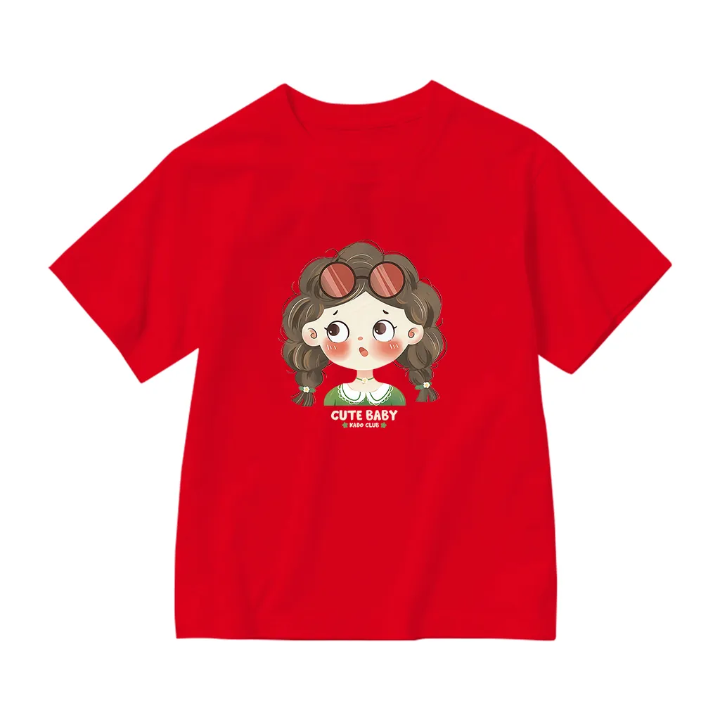 Áo thun bé gái cute baby Kado vải cotton thoáng mát thấm hút tốt thoải mái vận động in mix 2932_thumbnail_12