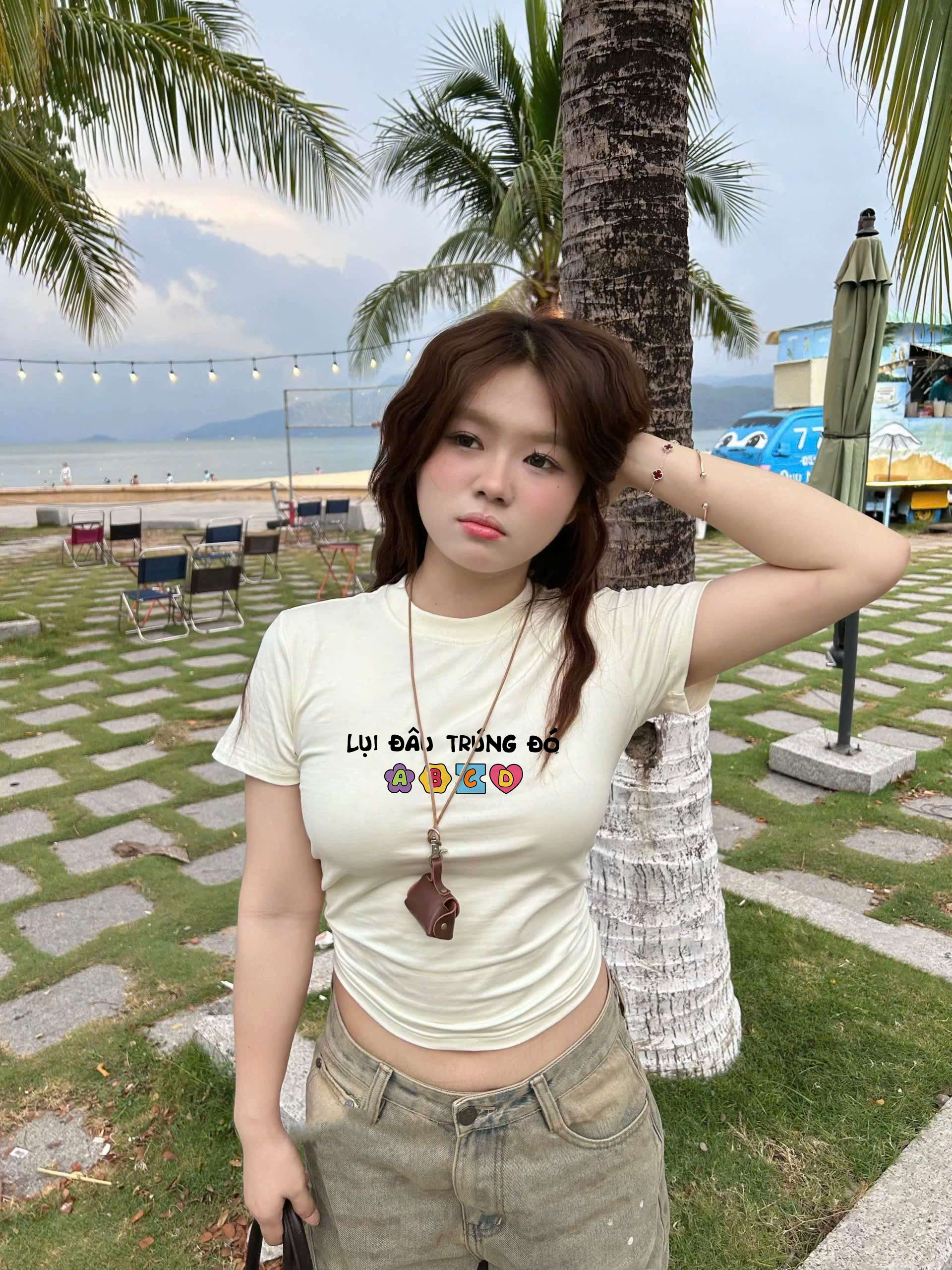 Áo thun baby tee dễ thương ABD2385 Miucho chất vải cotton co giãn thoáng mát cao cấp in Typography_thumbnail_6
