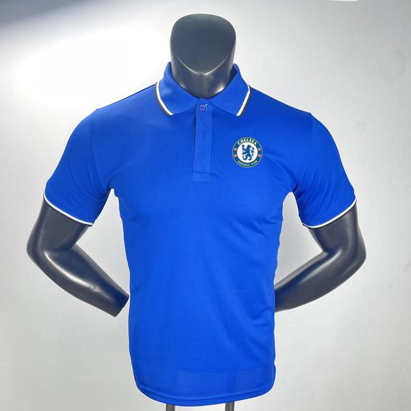 Áo polo 2C thể thao cao cấp in logo đội bóng - Xanh dương