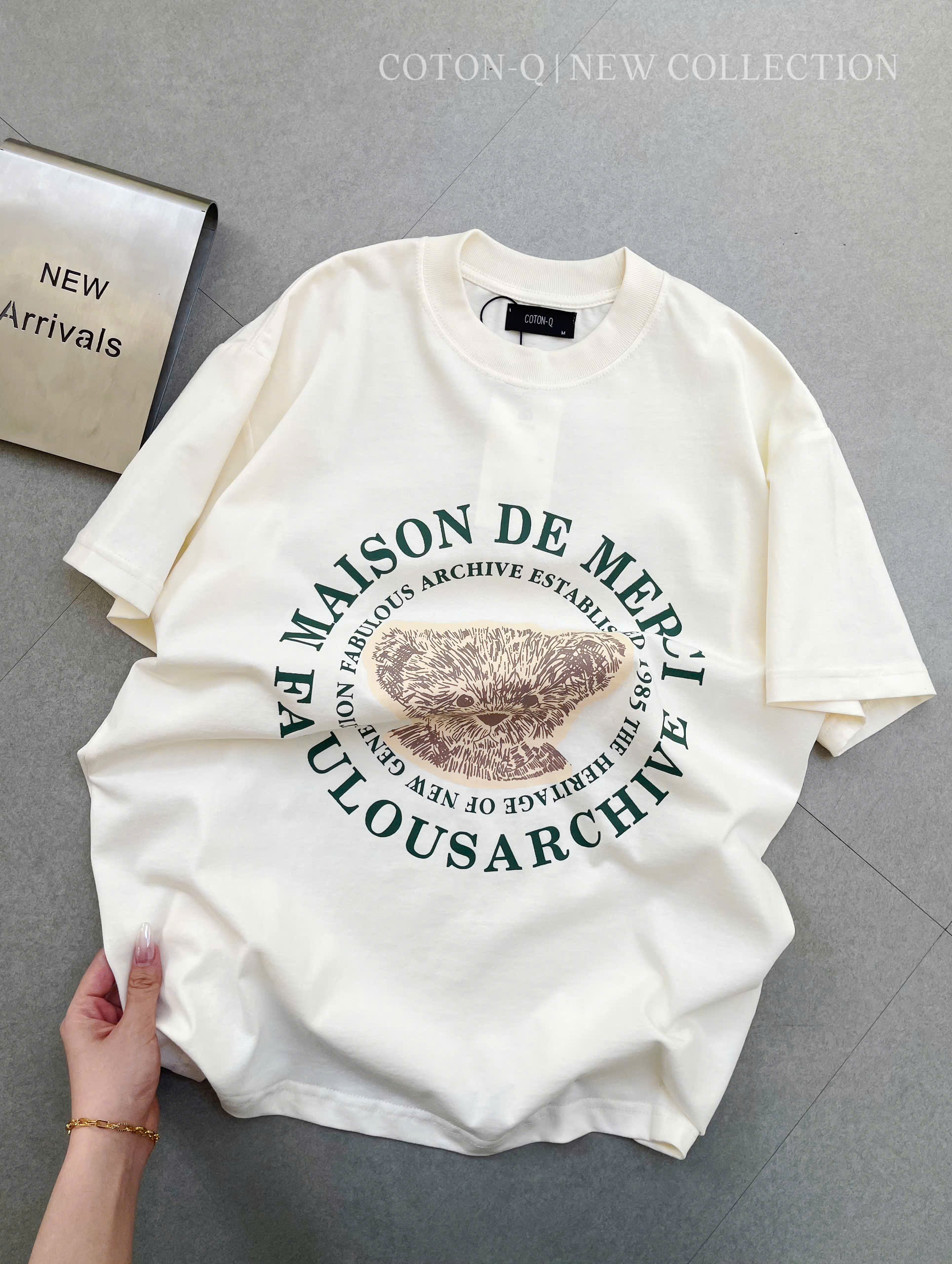 Áo thun kem in gấu_thumbnail_1