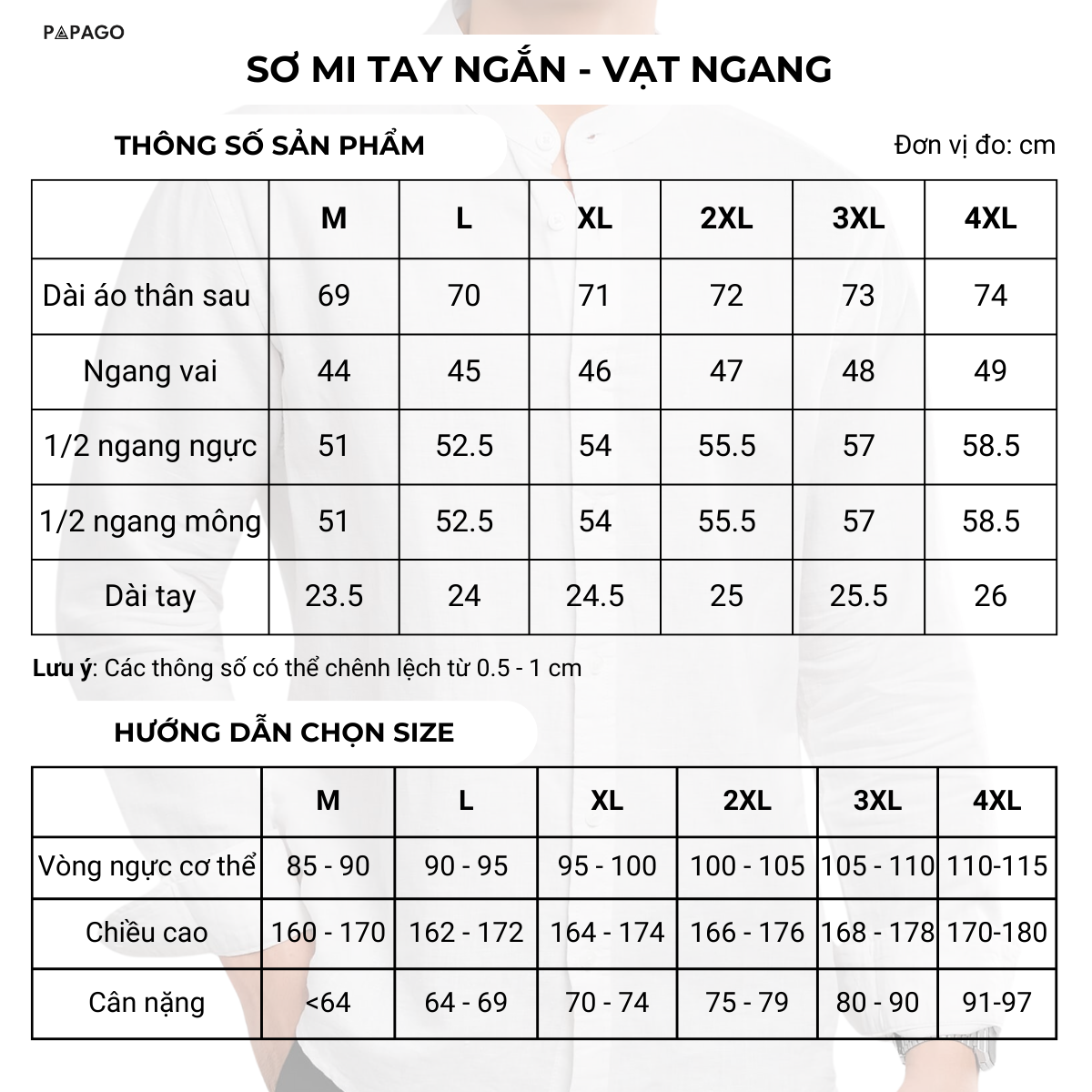 Áo sơ mi nam trung niên lai ngang PAPAGO vải xô đũi in họa tiết - P23SNHT003_thumbnail_10