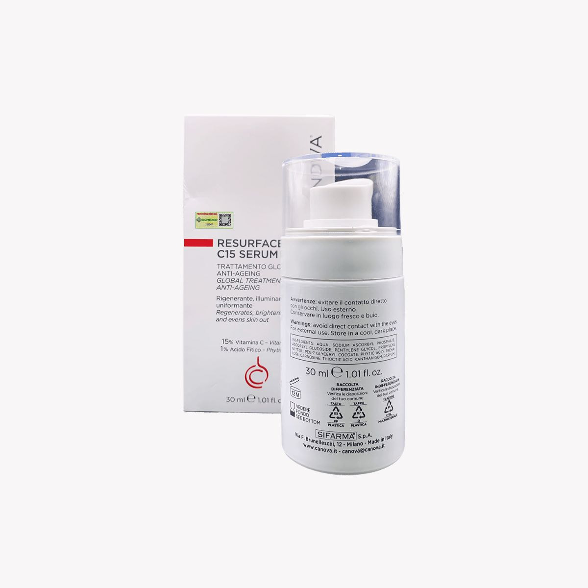 Tinh Chất Trắng Da và Ngăn Ngừa Lão Hóa C15 Canova Resurface 30ml_thumbnail_3