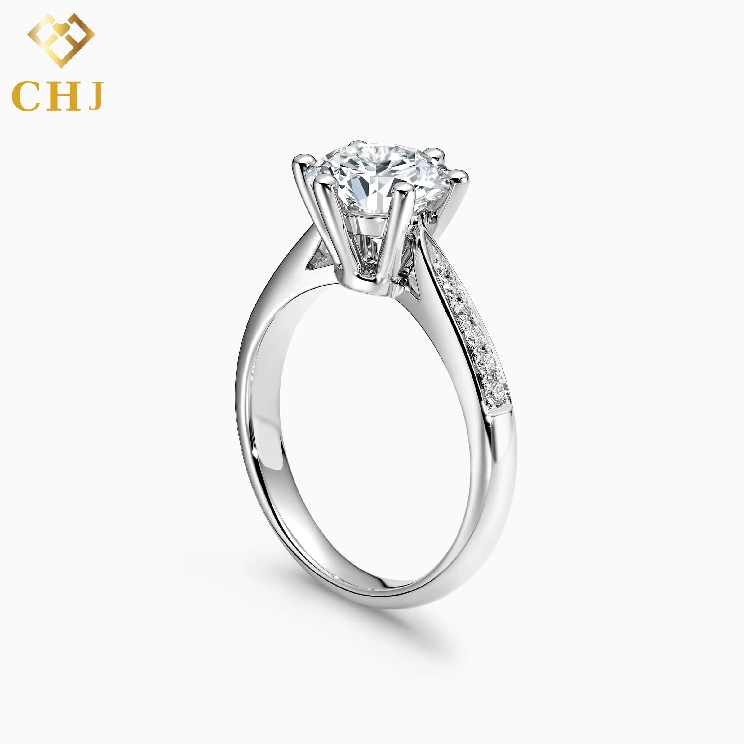 Nhẫn Cầu Hôn Kim Cương Solitaire CHJ001_thumbnail_1