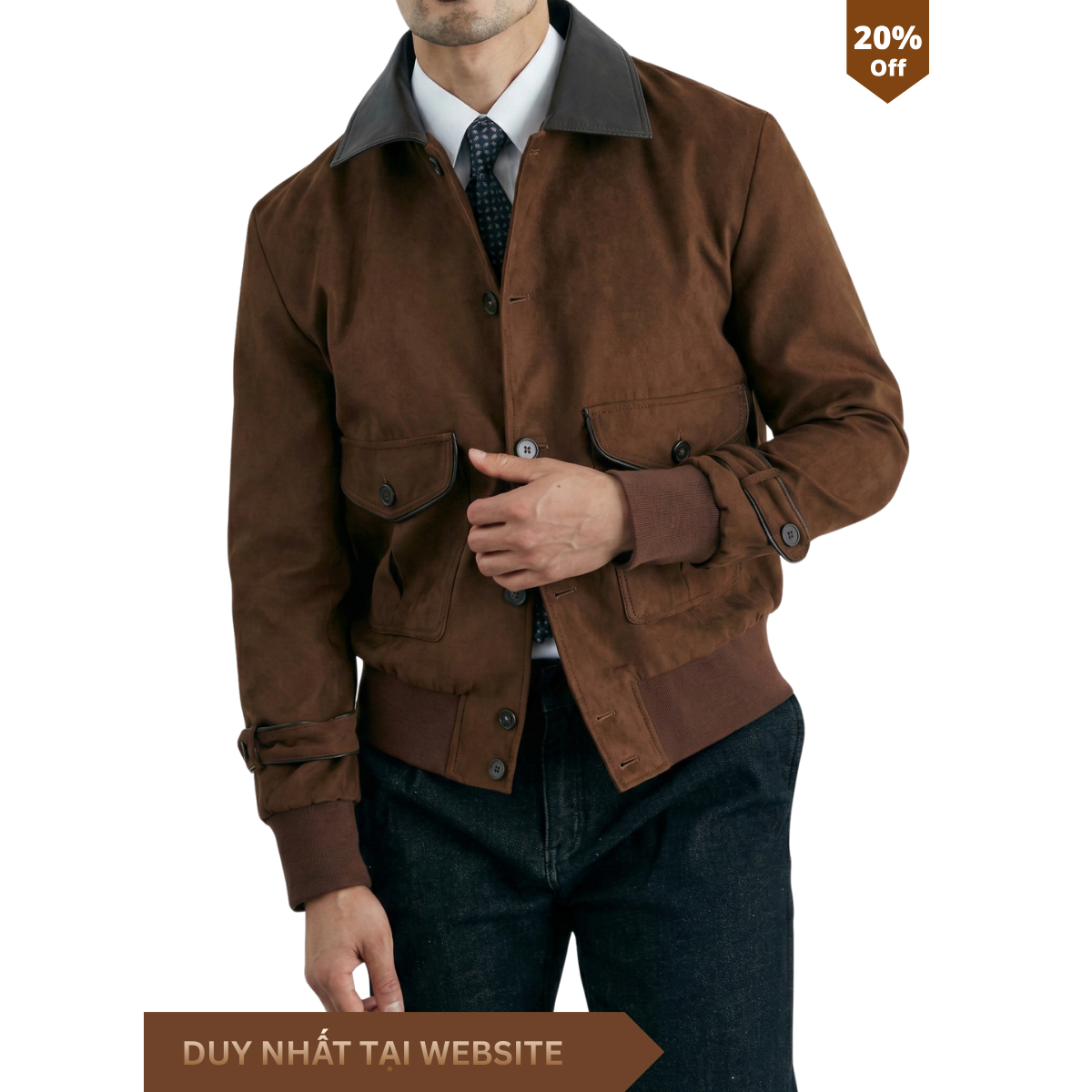 Áo Khoác Da Lộn Workwear