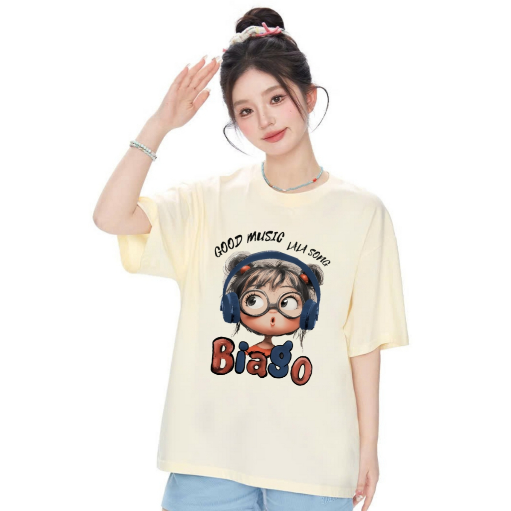 Áo thun nữ hot trend hình cô gái tóc xù nhiều mẫu local brand We Tee dáng oversize rộng - T018_thumbnail_1