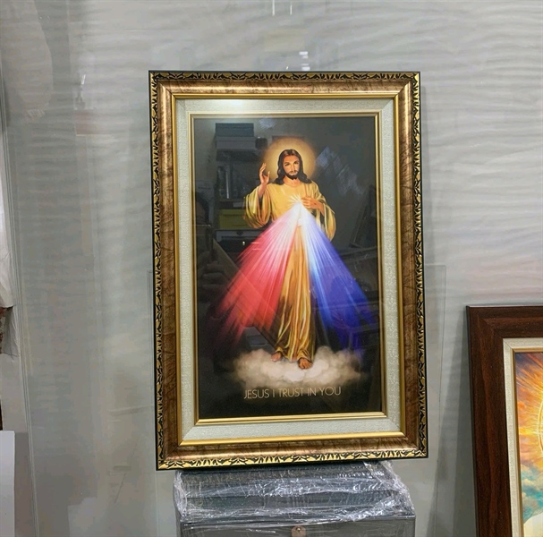 Tranh canvas lòng Chúa thương xót 30x40cm ✔