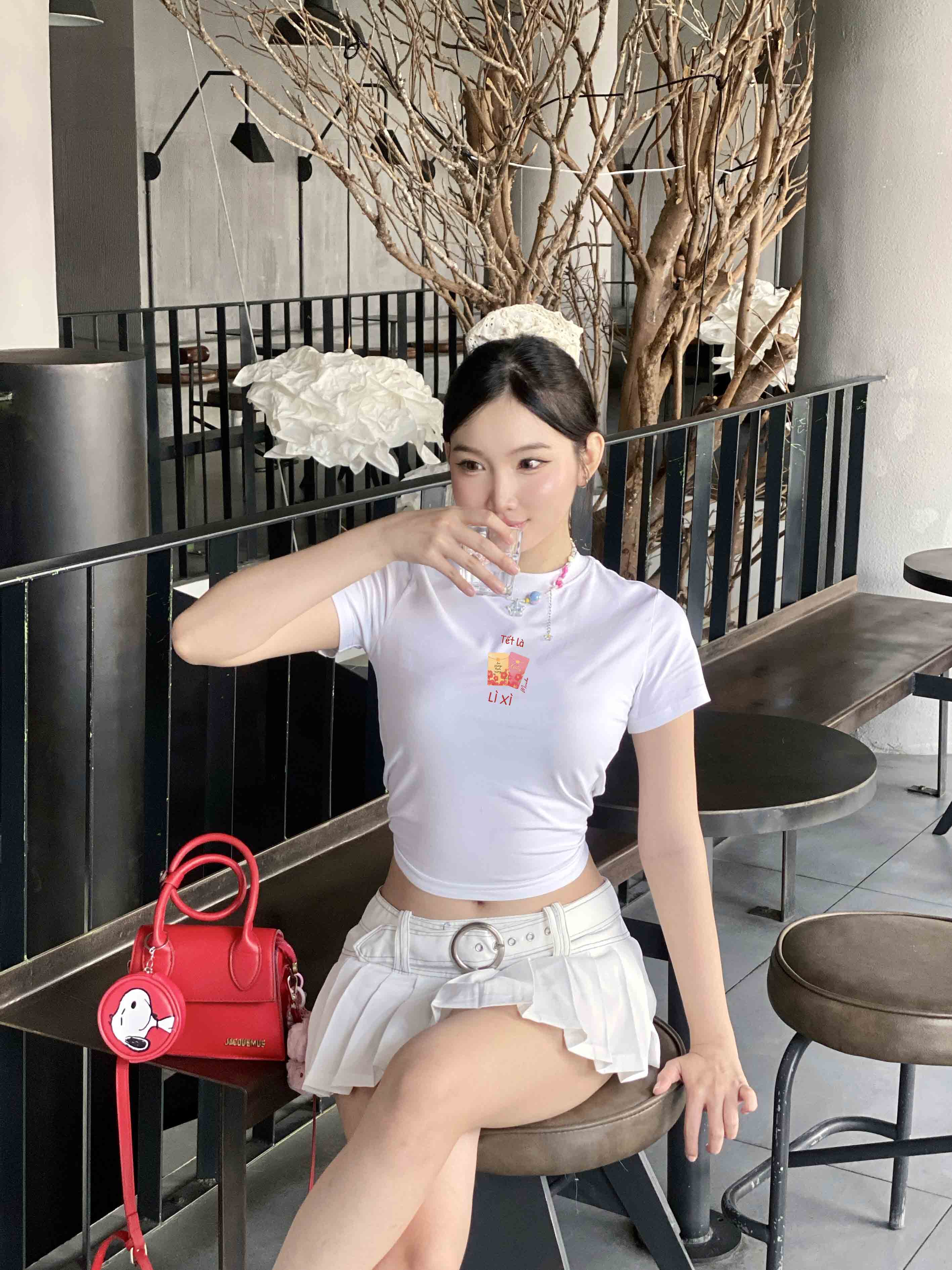 Áo baby tee tết cổ tròn chất vải cotton 4c co giãn thoáng mát 1849 Miucho in mix_thumbnail_4