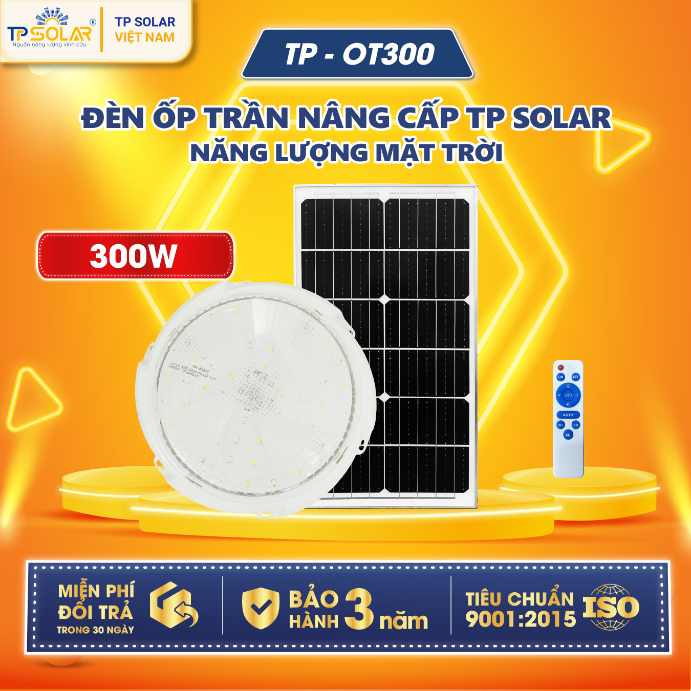 Đèn ốp trần năng lượng mặt trời (TP.OT01.300 / TP.OT01.600)_thumbnail_7