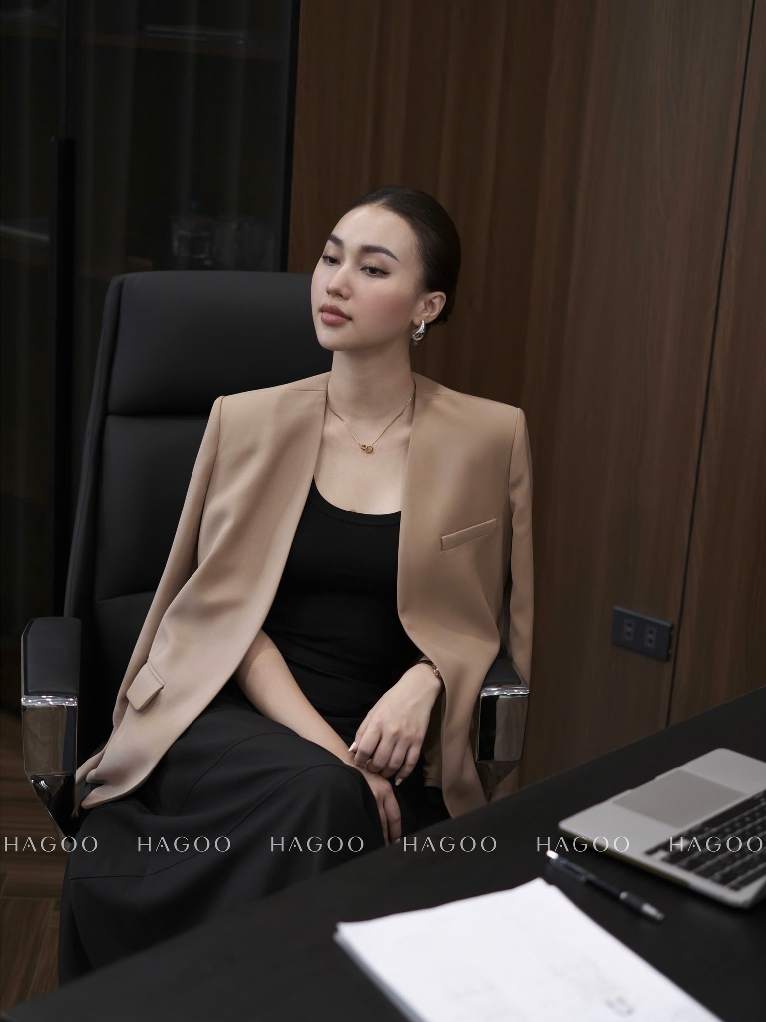 Áo Blazer không ve 4 màu HAGOO_thumbnail_20