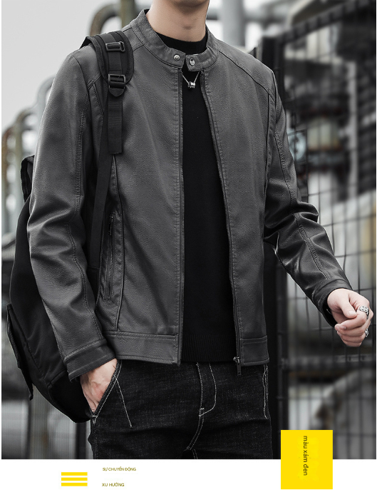 Biker PU Cổ Trụ – Zipper Pocket_thumbnail_10