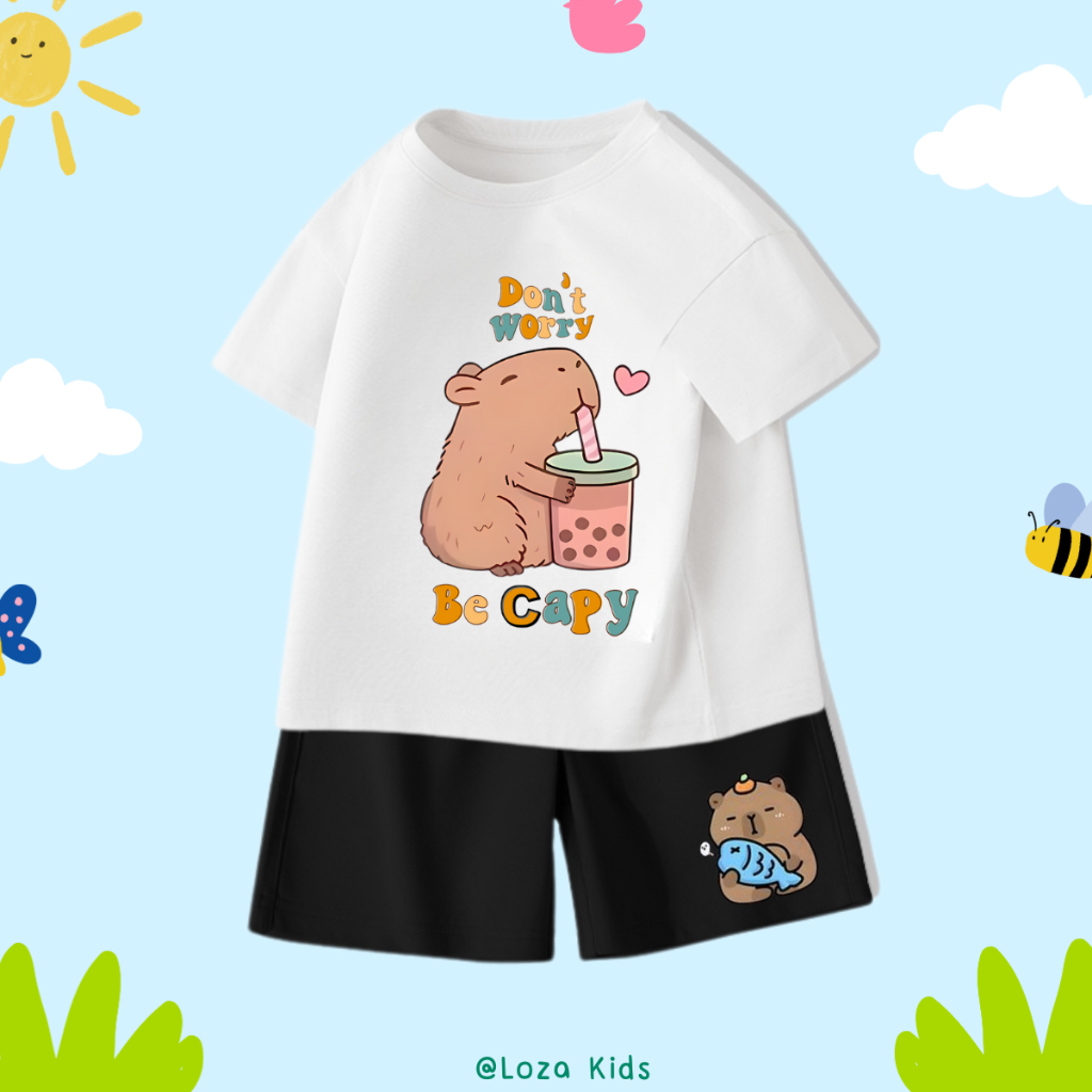 Bộ quần áo bé  trai in hình Capybara - Loza Kids SB114_thumbnail_4