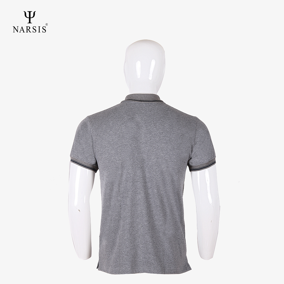 ÁO NAM NARSIS  GHI KẺ TRẮNG D4026 NARSIS CHẤT LIỆU THOÁNG MÁT, DỄ CHỊU, THOẢI MÁI CẢ NGÀY, DỄ VẬN...
